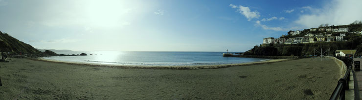 Looe Beach in Winter
