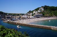 Looe Beach from the west