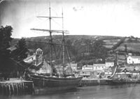 old sea vessel at Looe