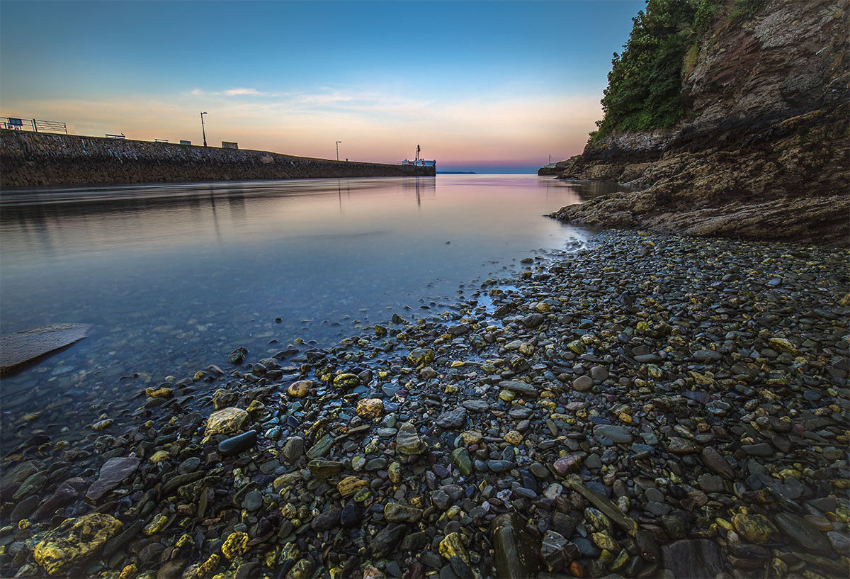 Looe Harbour in the evening